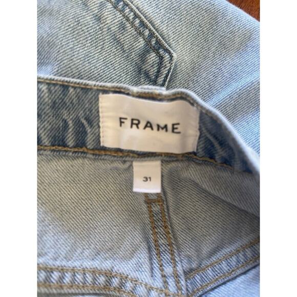 FRAME Le Jane Ankle Cropped Straight High Rise Jean Size 31 - Picture 8 of 8